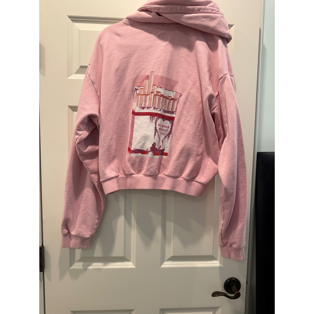 Boys Lie O/S Pink No Smoke Without Fire Hoodie Sweatpants Set - Picture 4 of 5